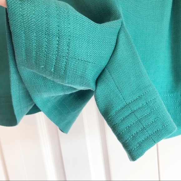 Club Monaco Teal High Waist Wide Leg Shorts 0 - Picture 10 of 13